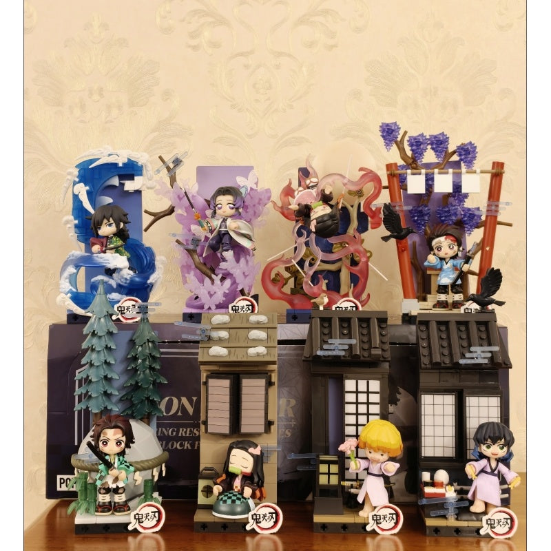 Demon Slayer Unwavering Resolve Arc Block Blind Box Series: Whole Set (Opened Box)